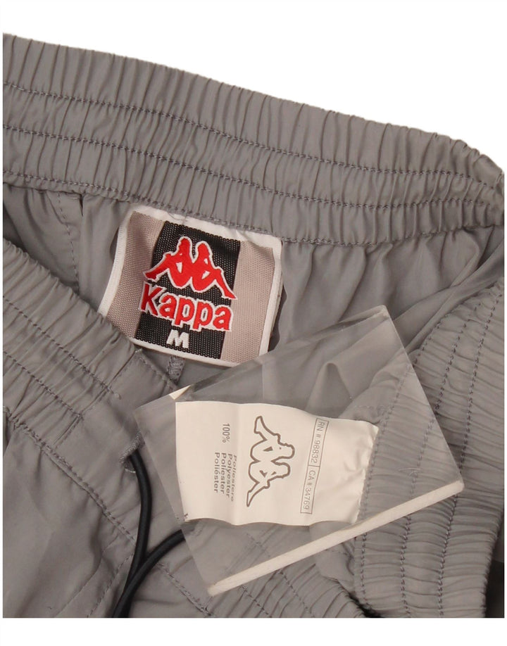 Pantaloncini sportivi da uomo Kappa in poliestere grigio medio