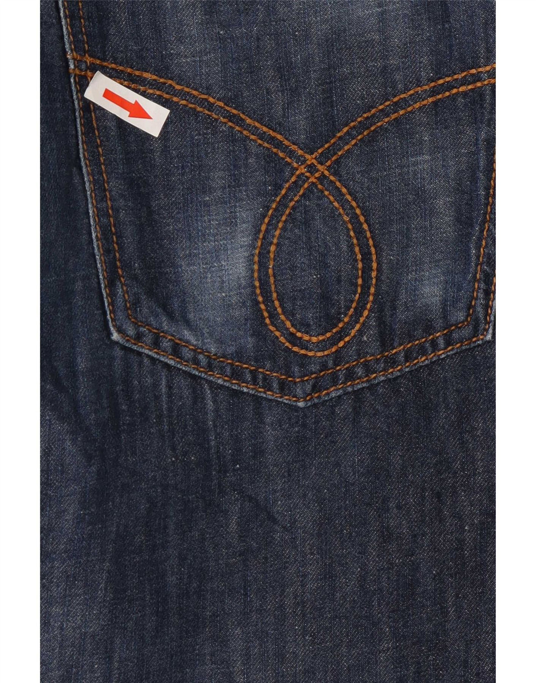 Jeans dritti da donna Calvin Klein W32 L35 cotone blu navy