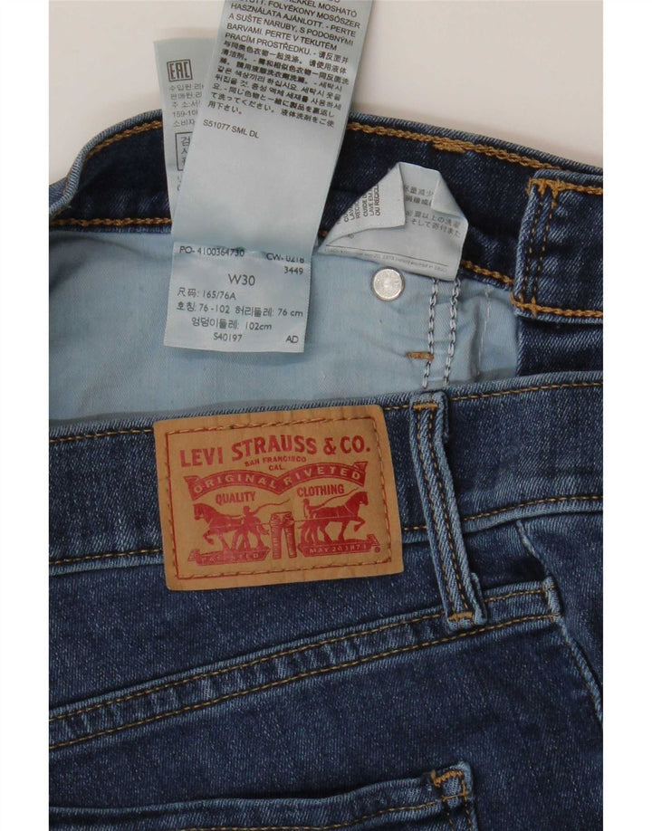 Jeans Capri da donna Levi's W30 L23 cotone blu