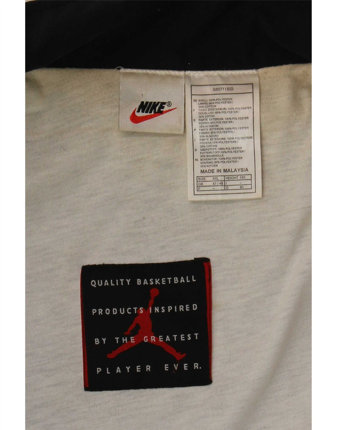 Giubbotto bomber da uomo Nike UK 47/48 2XL Poliestere color block nero