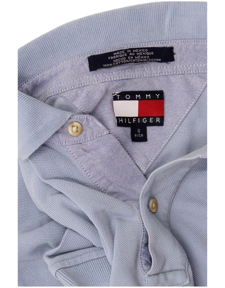 Polo da uomo Tommy Hilfiger piccola in cotone blu