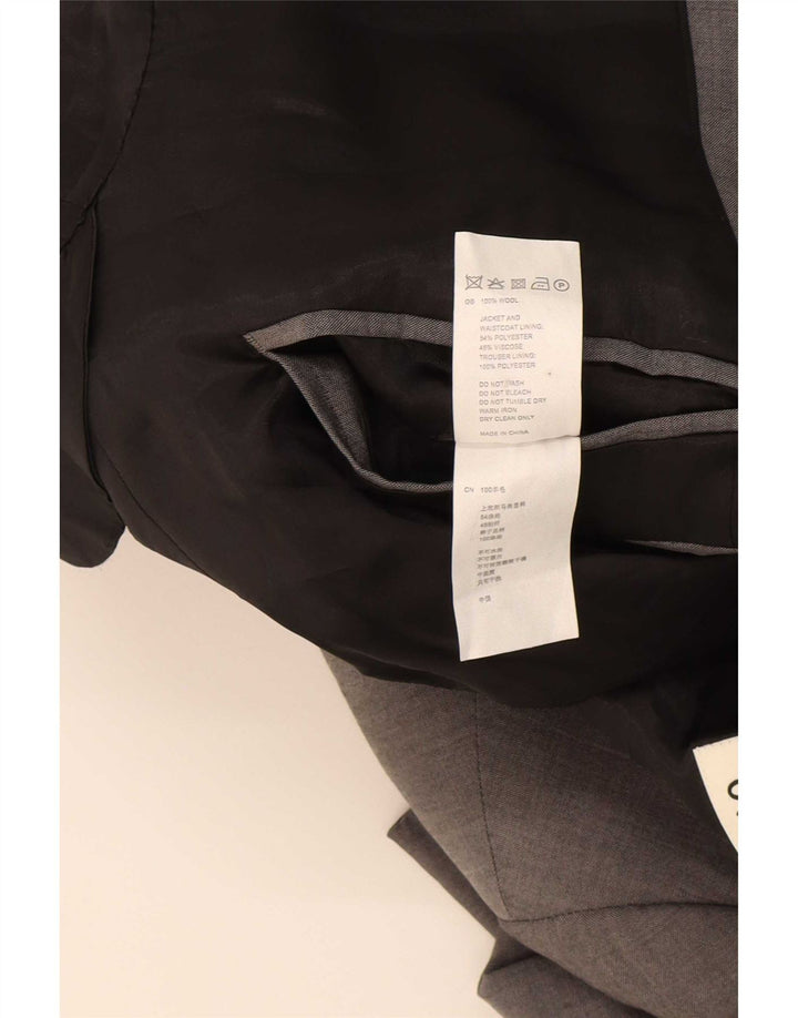 Giacca blazer da uomo a 1 bottone Reiss UK 42 XL lana grigia