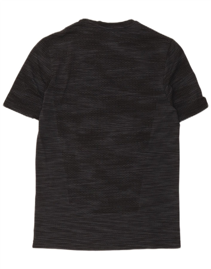 Maglietta Under Armour da uomo Heat Gear Top medio nero screziato