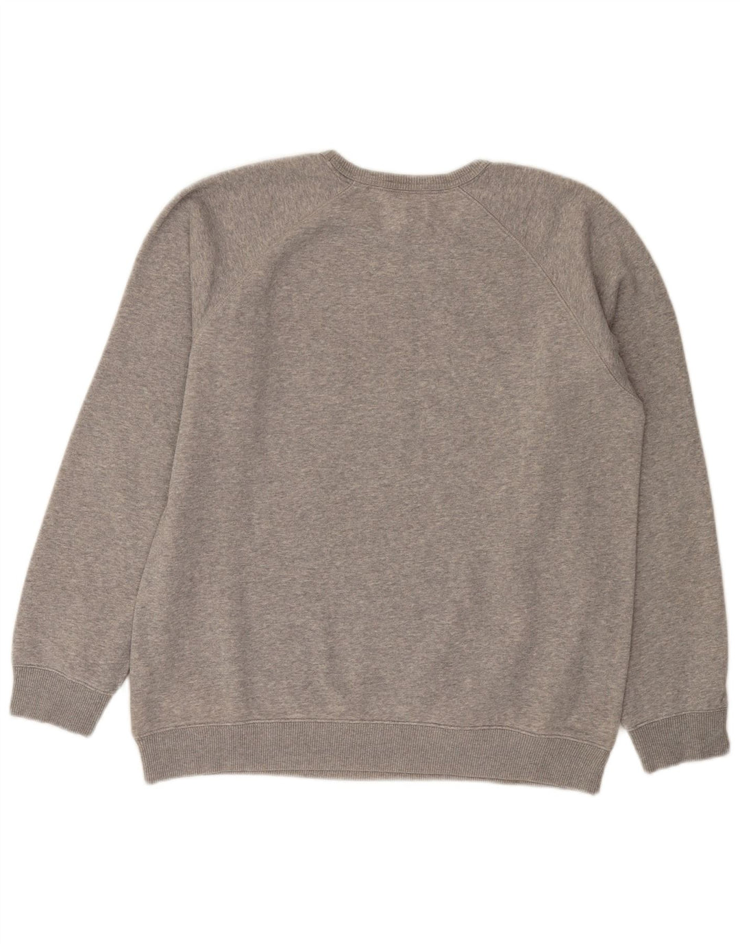 Felpa grafica da uomo ADIDAS, maglione in cotone screziato grigio medio