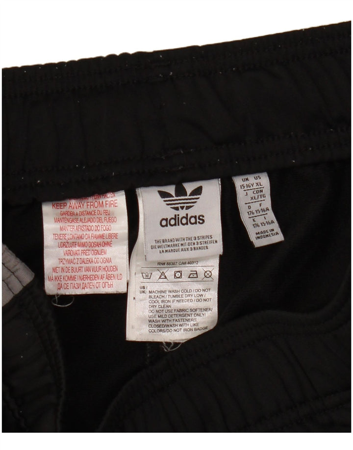 Pantaloncini sportivi Adidas da ragazzo con grafica 15-16 anni in poliestere color block nero