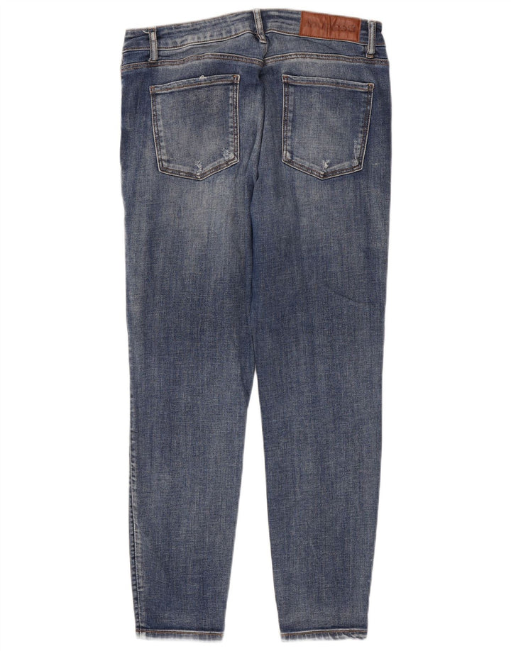 Jeans slim invecchiati Desigual da donna W32 L26 cotone blu