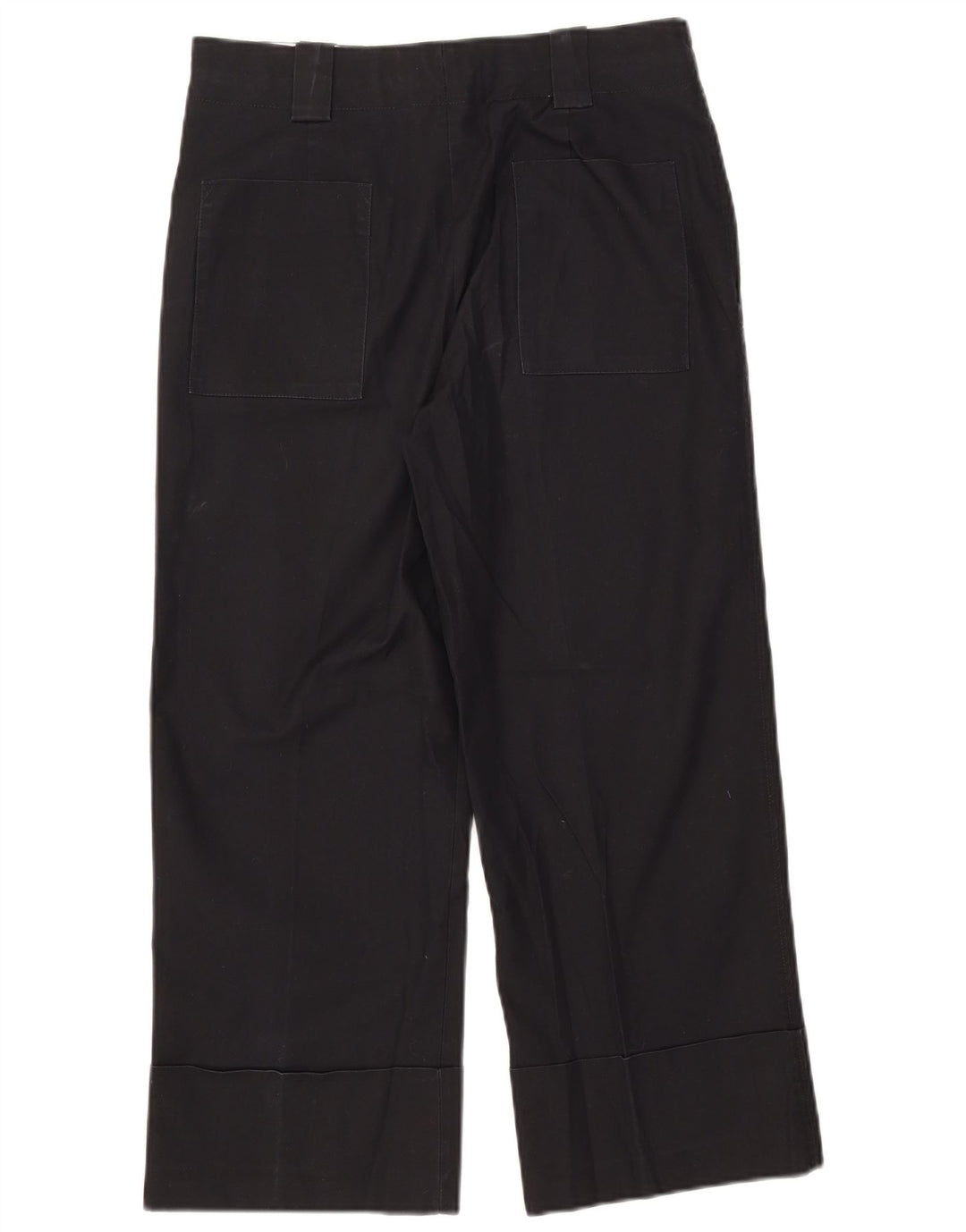Pantaloni cropped da donna Zara medi W28 L24 cotone nero