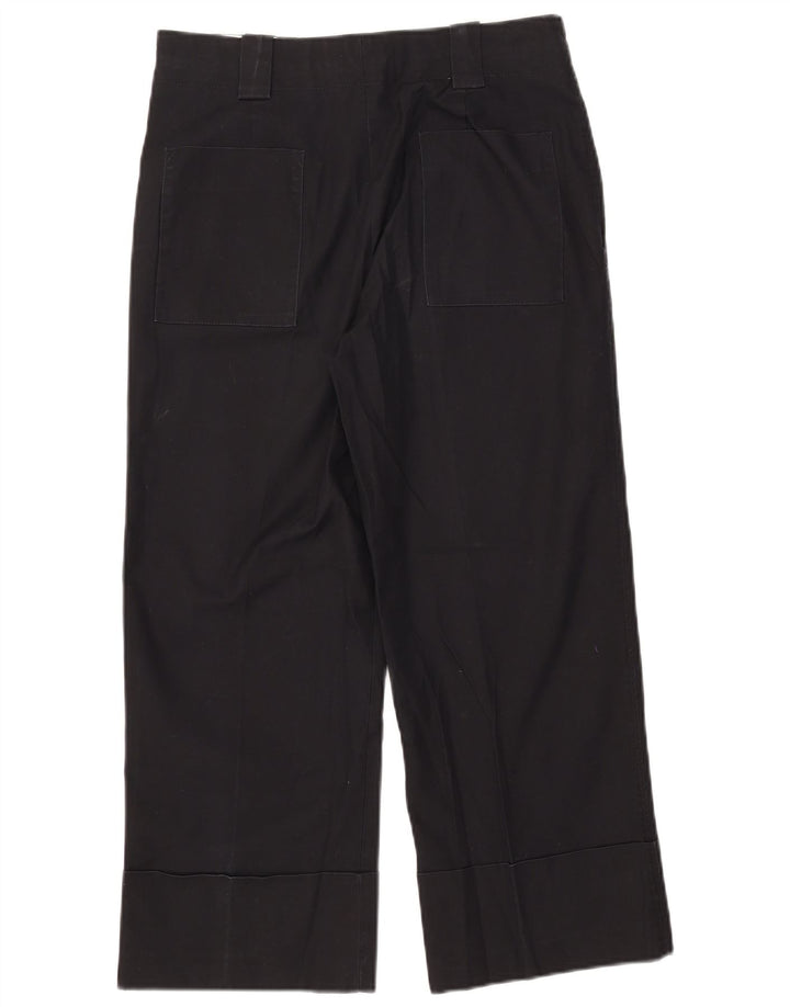 Pantaloni cropped da donna Zara medi W28 L24 cotone nero