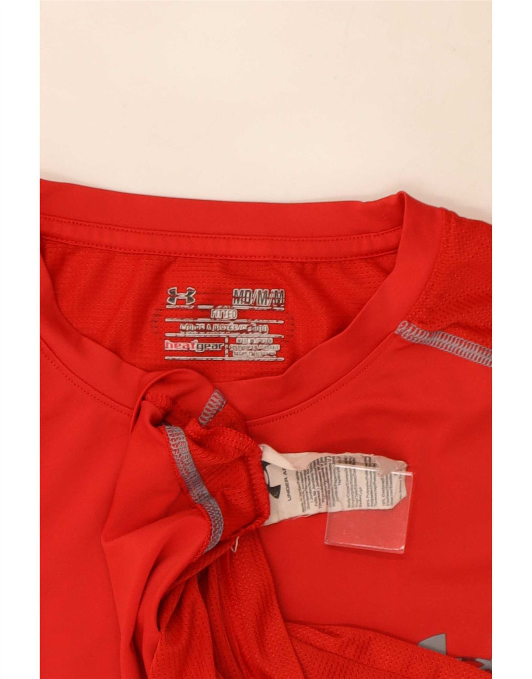 Maglietta Under Armour da uomo Heat Gear Top in poliestere rosso medio