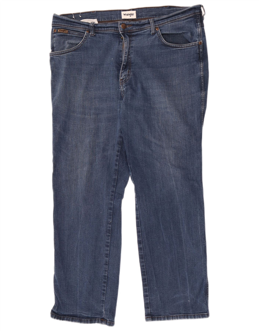Jeans dritti da uomo Wrangler Texas W40 L30 in cotone blu
