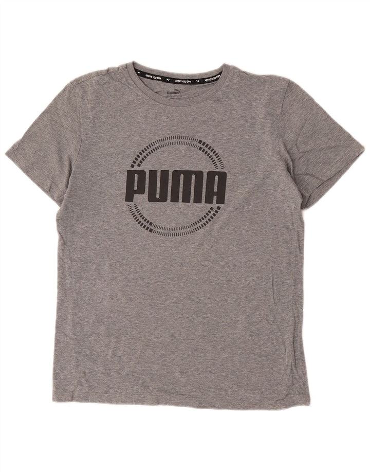 Maglietta grafica Puma da bambino 15-16 anni Grigia