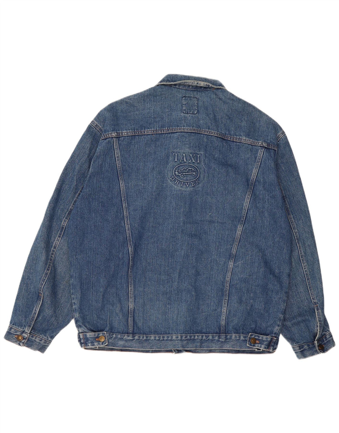 Giacca di jeans da uomo VINTAGE UK 42 XL cotone blu