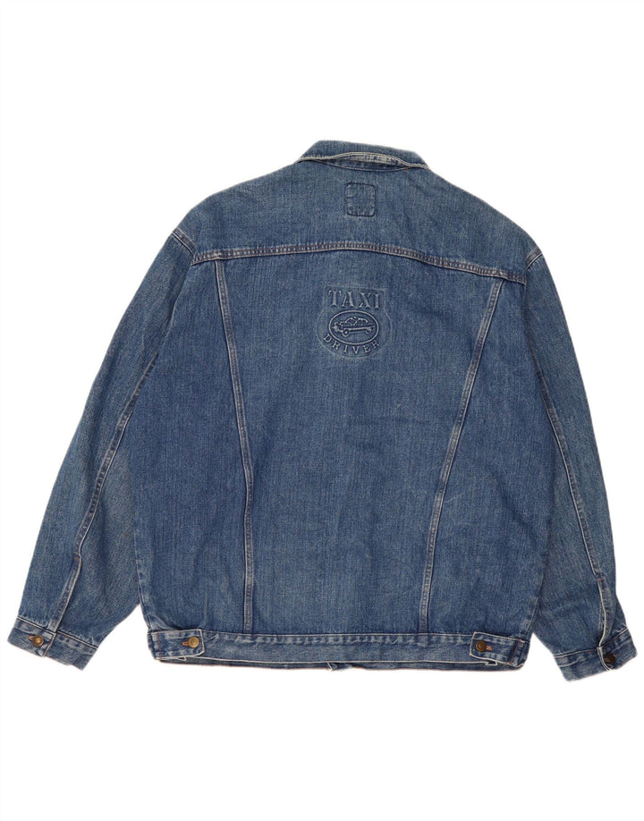 Giacca di jeans da uomo VINTAGE UK 42 XL cotone blu