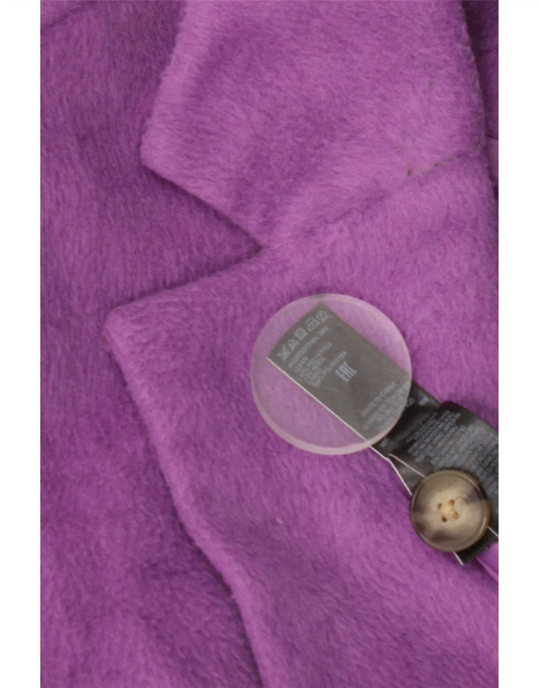 Cappotto da donna Marks & Spencer UK 14 grande poliestere viola