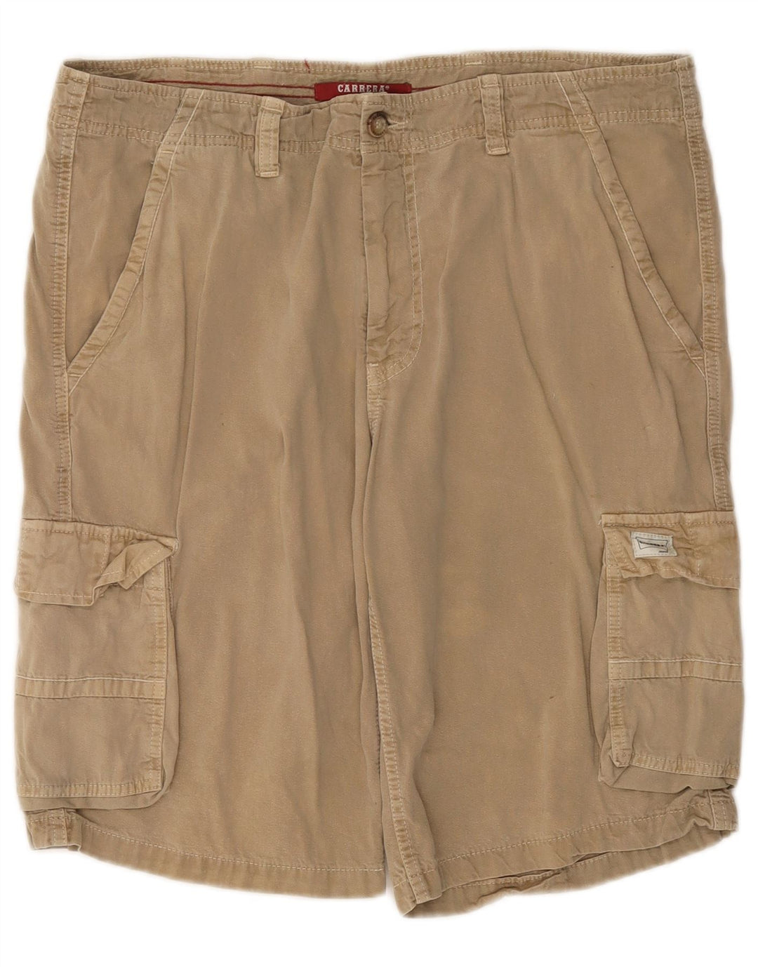 Pantaloncini cargo da uomo Carrera W36 grandi in cotone beige