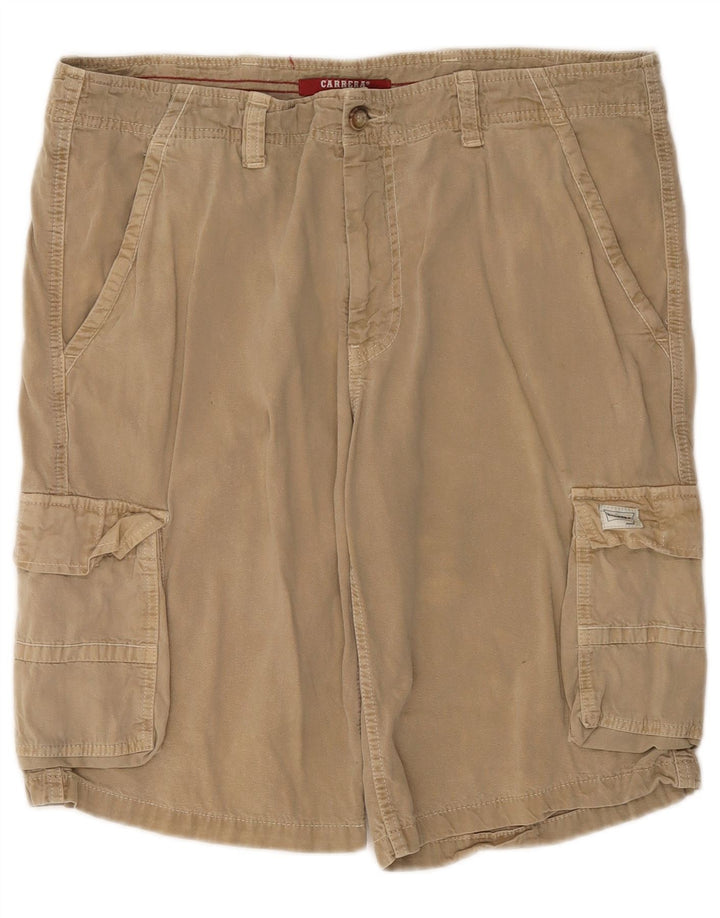 Pantaloncini cargo da uomo Carrera W36 grandi in cotone beige