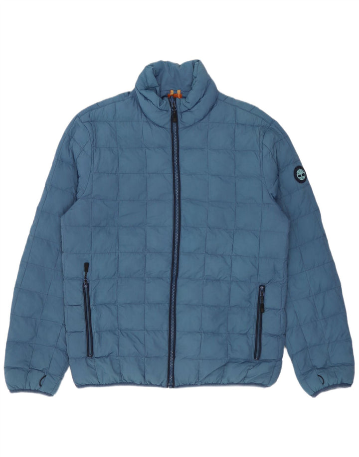Giacca imbottita da uomo Timberland Liner UK 38 nylon blu medio