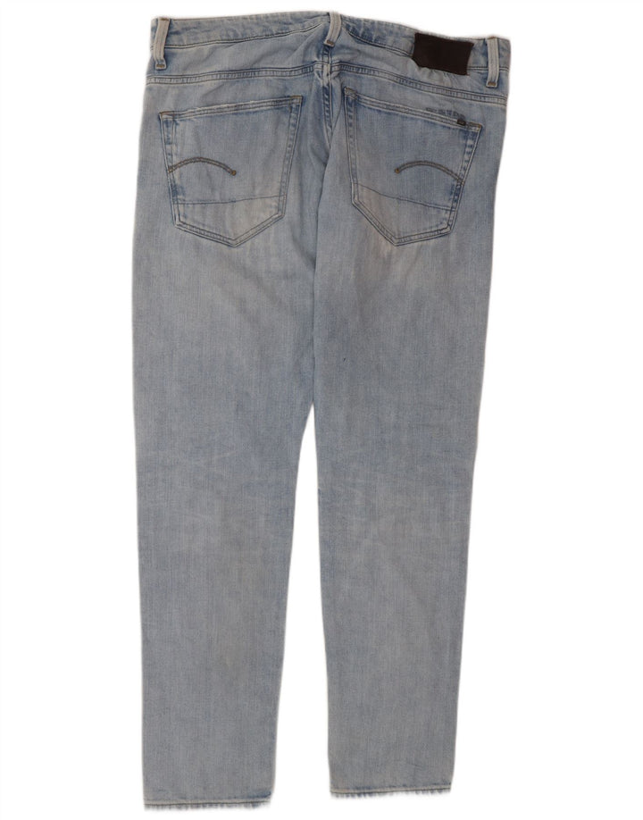 Jeans slim invecchiati da uomo G-STAR W36 L32 cotone blu