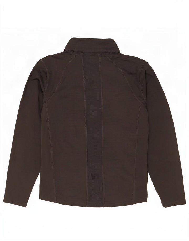 Mountain Warehouse Top IsoCool da uomo con zip e collo a maniche lunghe Grigio medio