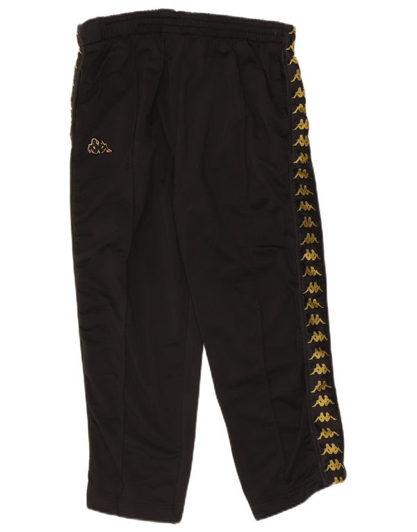 Pantaloni da tuta Kappa da donna con grafica corta UK 16 Large neri