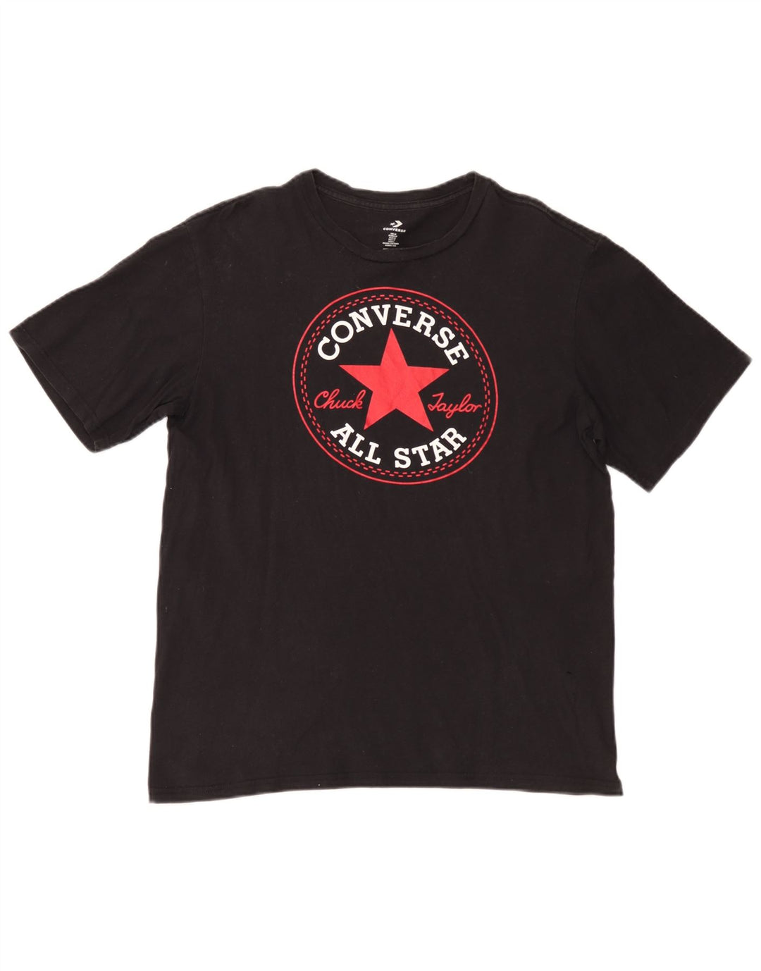 T-shirt grafica Converse da uomo Chuck Taylor, media, nera