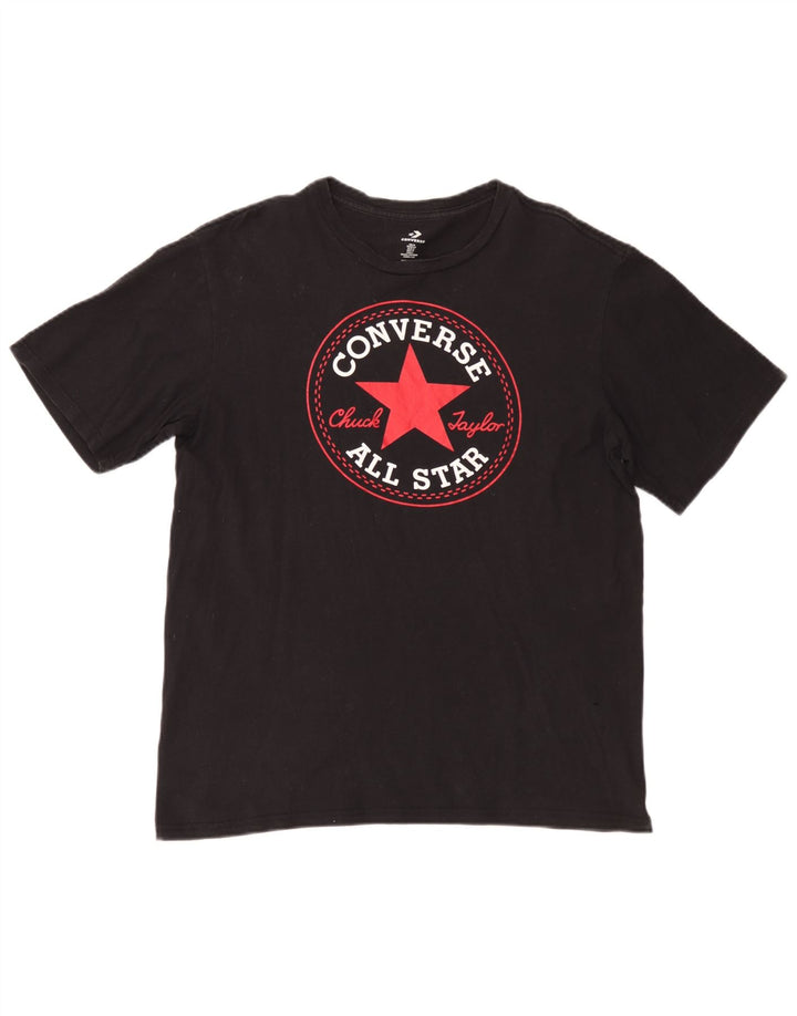 T-shirt grafica Converse da uomo Chuck Taylor, media, nera
