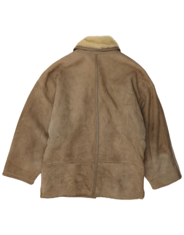Giubbotto Shearling da donna Genny US 6 in pelle grigio medio