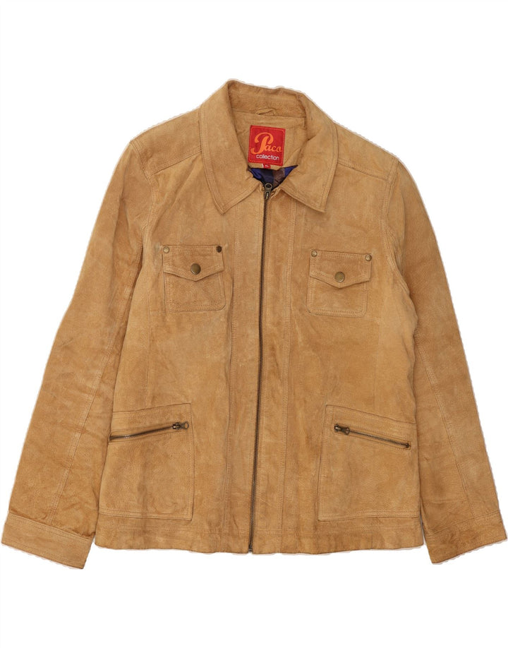 PACO Womens Leather Jacket UK 18 XL Brown Leather Vintage Paco and Second-Hand Paco from Messina Hembry 