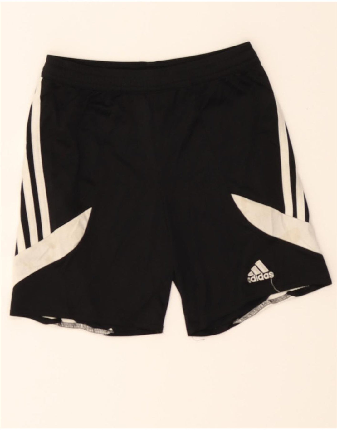 ADIDAS Boys Climalite Sport Shorts 9-10 Years Medium  Black Colourblock Vintage Adidas and Second-Hand Adidas from Messina Hembry 