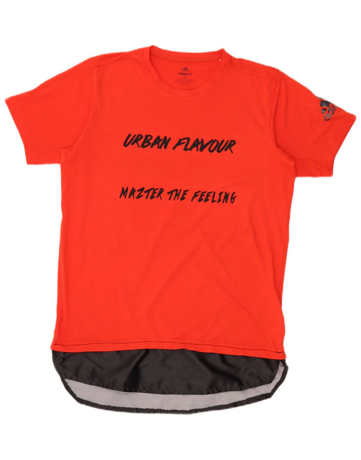Canotta Adidas Lash Graphic da uomo, poliestere color block rosso medio