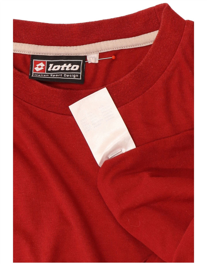 Canotta da uomo Lotto 2XL in cotone rosso