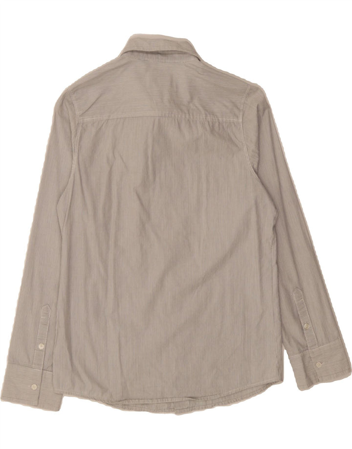 DIESEL Boys Shirt 11-12 Years Large Grey Pinstripe Cotton Vintage Diesel and Second-Hand Diesel from Messina Hembry 