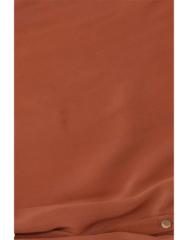 Camicetta da donna a maniche lunghe vestibilità ampia VINTAGE IT 46 Large Marrone
