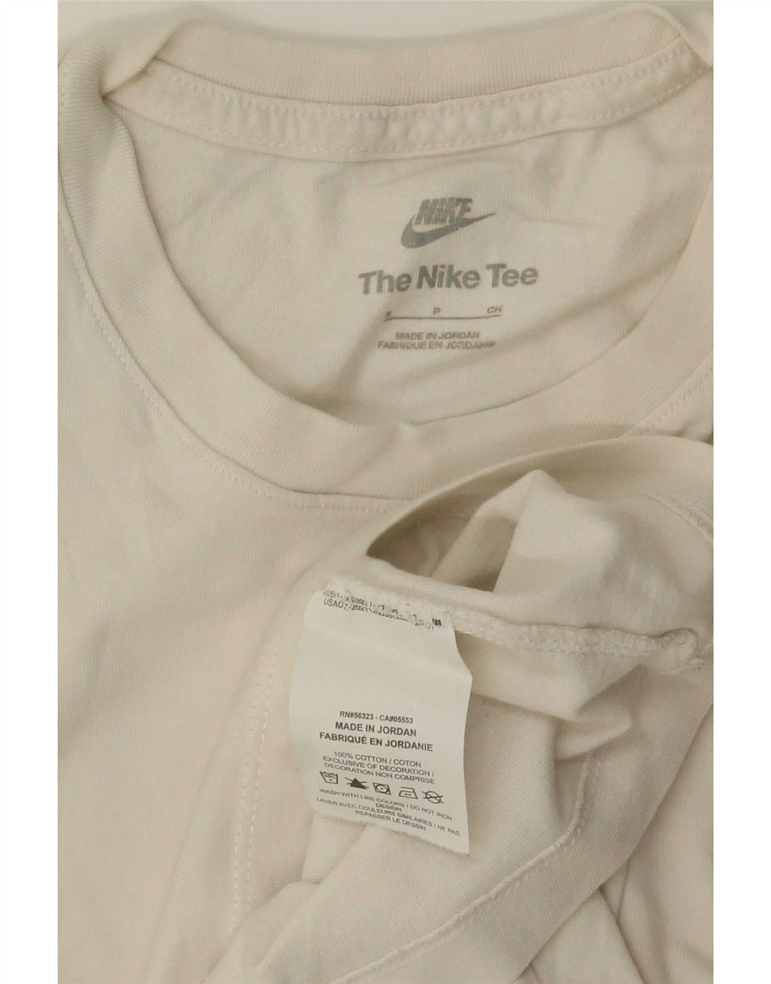 T-shirt Nike da uomo Top Small in cotone bianco