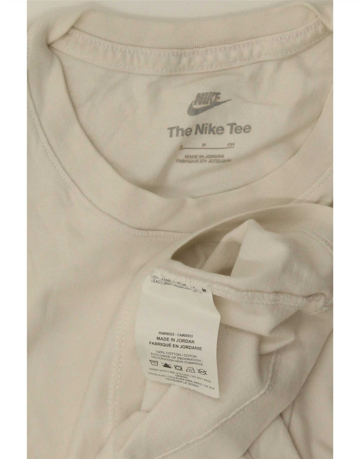 T-shirt Nike da uomo Top Small in cotone bianco