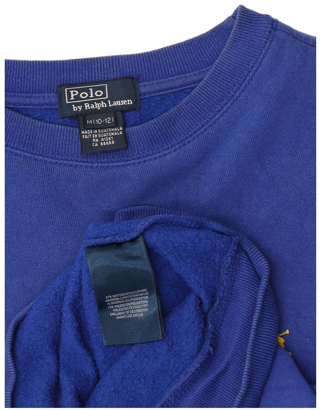 Polo Ralph Lauren Felpa da bambino 10-11 anni in cotone blu medio