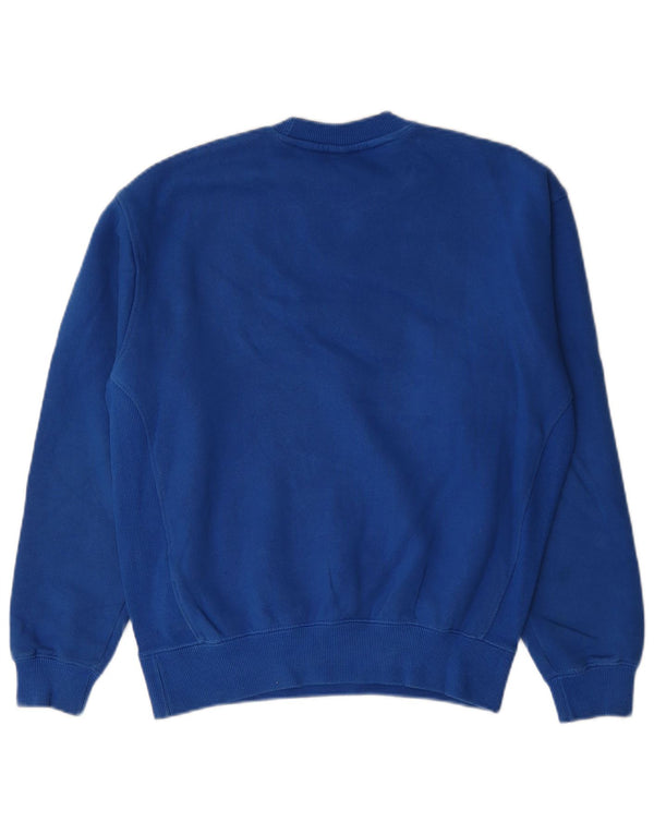 Zara Mens Loose Fit Sweatshirt Jumper Small Blue Cotton