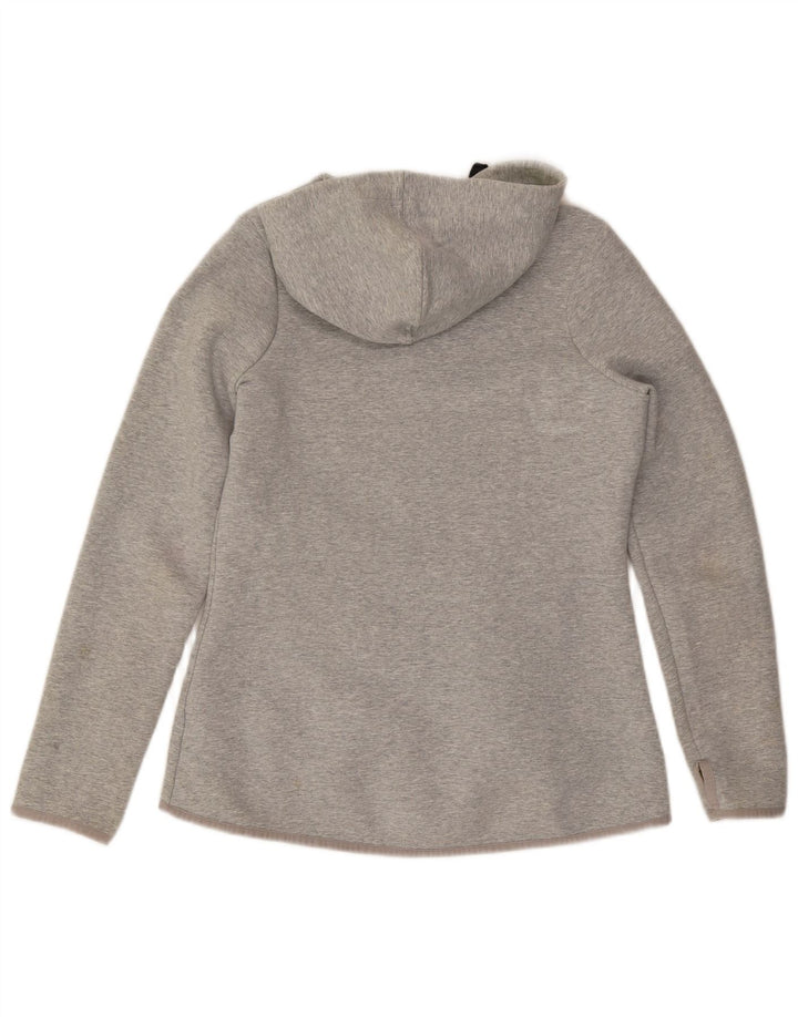 Maglione con cappuccio e zip da donna Marks & Spencer UK 12 Cotone grigio medio