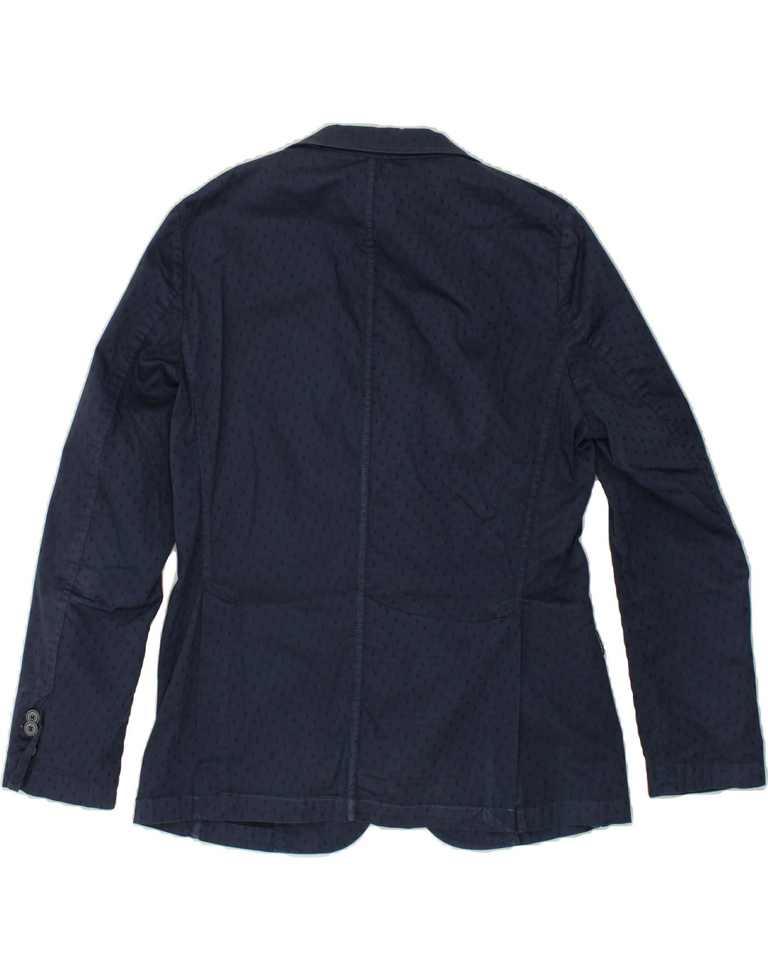 LIU JO Mens 2 Button Blazer Jacket UK 38 Medium Navy Blue Spotted Vintage Liu Jo and Second-Hand Liu Jo from Messina Hembry 