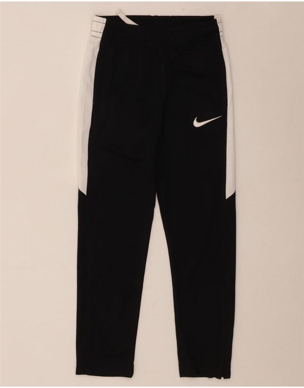 Pantaloni della tuta da ragazzo Nike 6-7 anni Large Nero Colourblock Poliestere