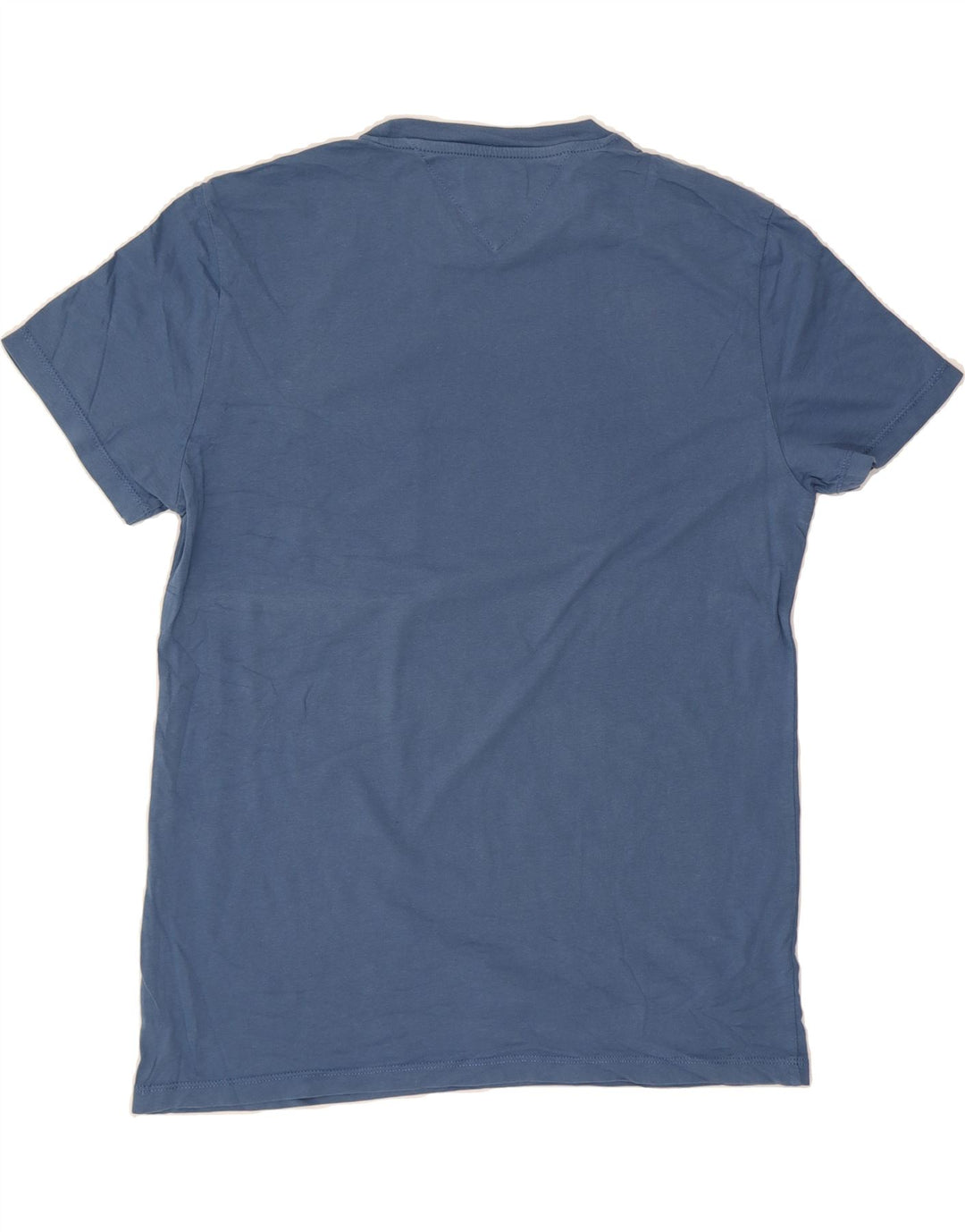 TOMMY HILFIGER Mens T-Shirt Top Medium Blue Colourblock Vintage Tommy Hilfiger and Second-Hand Tommy Hilfiger from Messina Hembry 