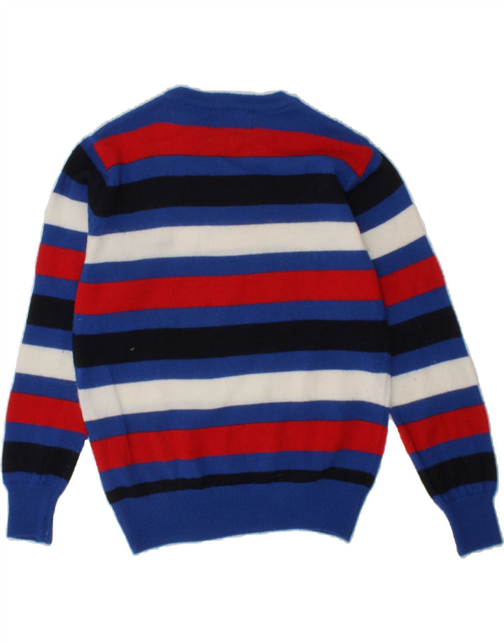 HARMONT & BLAINE Boys Crew Neck Jumper Sweater 5-6 Years Blue Striped Vintage Harmont & Blaine and Second-Hand Harmont & Blaine from Messina Hembry 