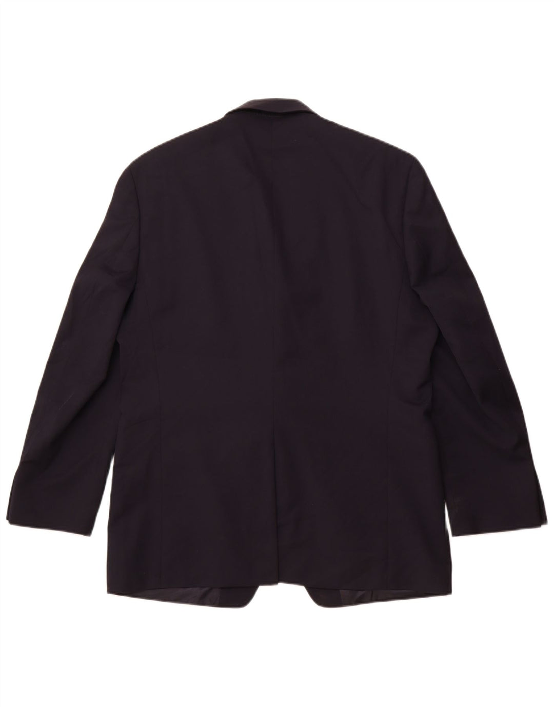 Giacca blazer a 2 bottoni lunga da uomo Chaps UK 42 XL Lana blu navy