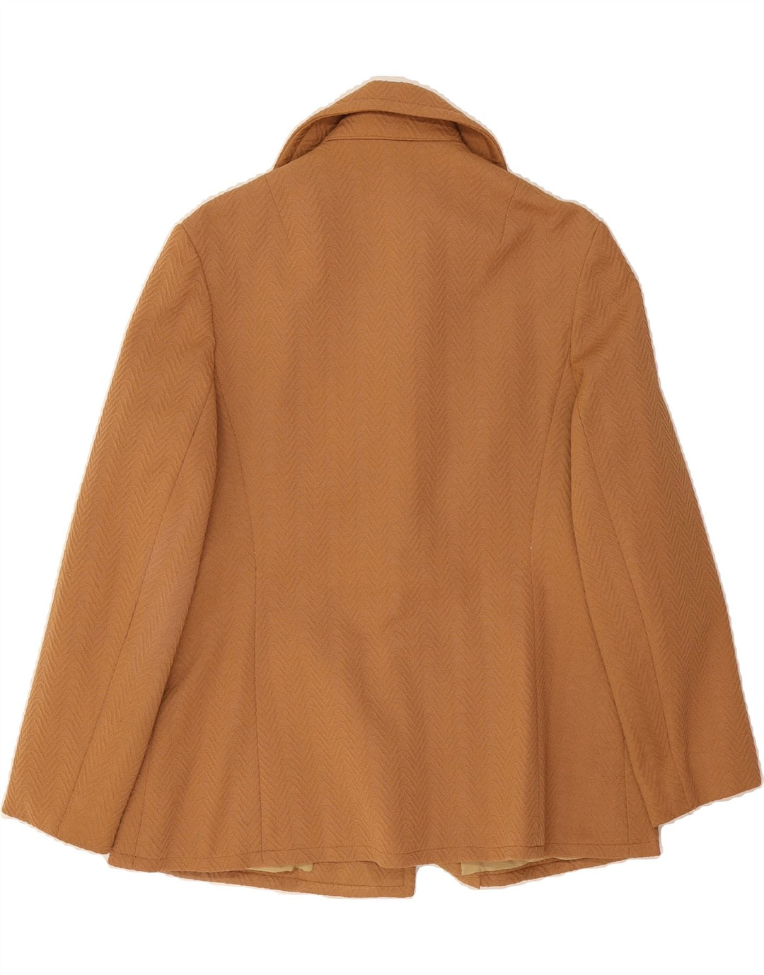 VINTAGE Womens 4 Button Blazer Jacket UK 16 Large Brown Herringbone Vintage Vintage and Second-Hand Vintage from Messina Hembry 