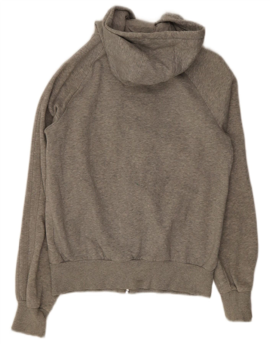 Maglione con cappuccio e zip da donna Adidas EU 38 cotone screziato grigio medio