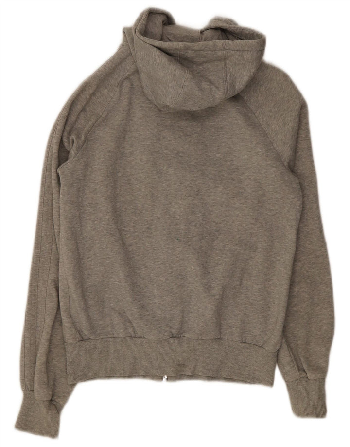 Maglione con cappuccio e zip da donna Adidas EU 38 cotone screziato grigio medio