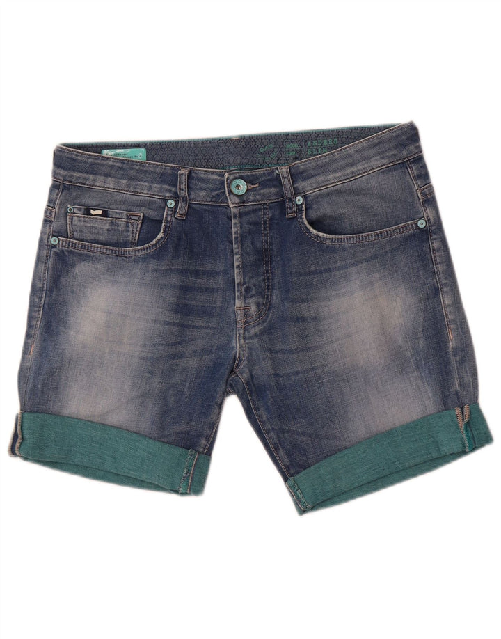 Pantaloncini di jeans Anders da donna Gas W32 grandi cotone blu
