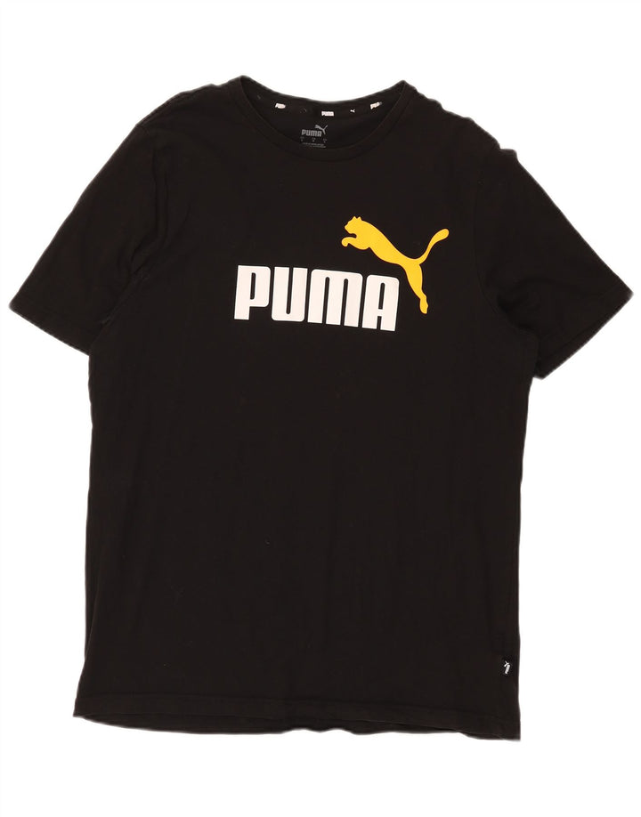T-shirt grafica da uomo Puma Large nera