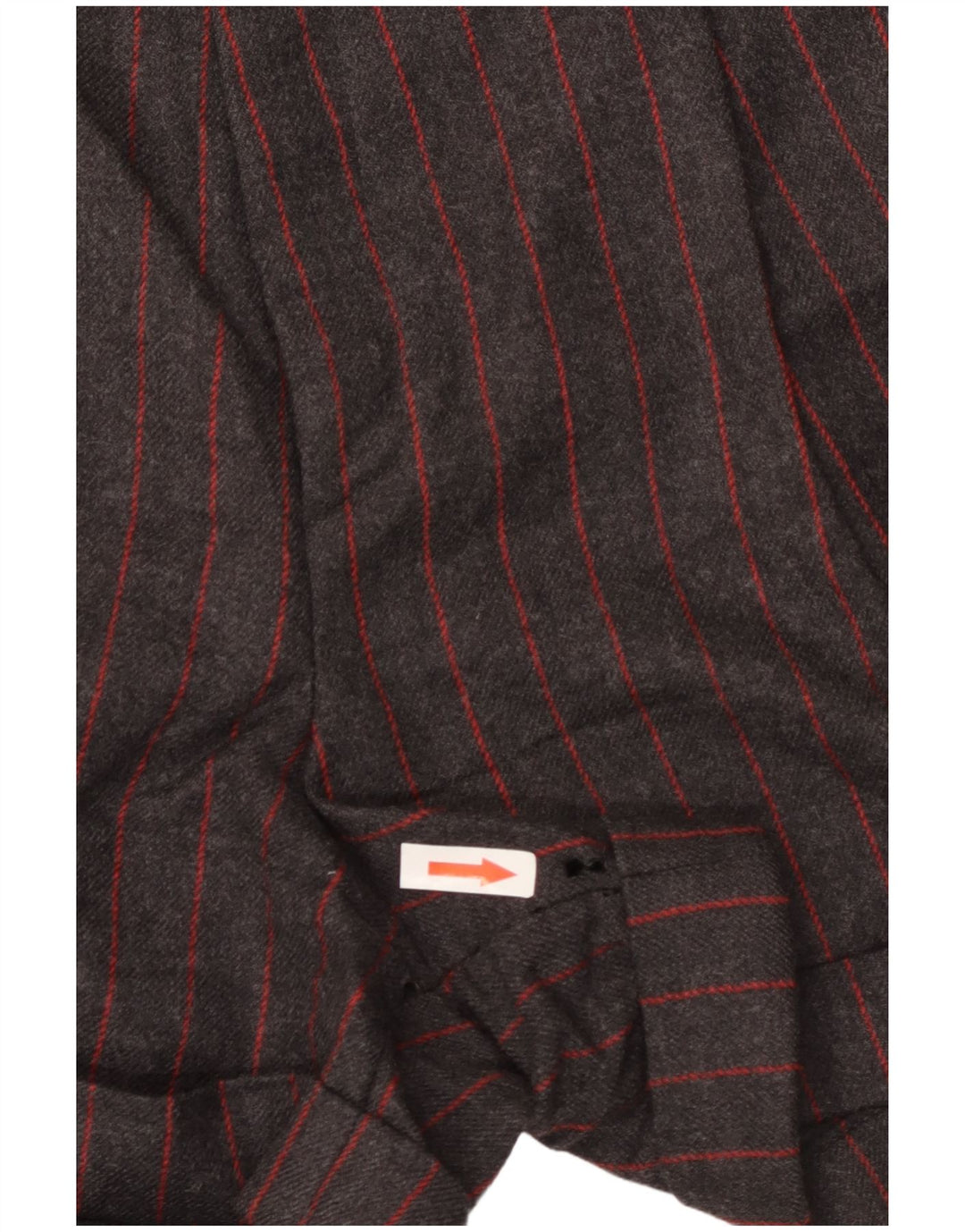 Set da 2 pezzi doppio petto da donna Aria UK 14 medio W26 lana a righe grigie