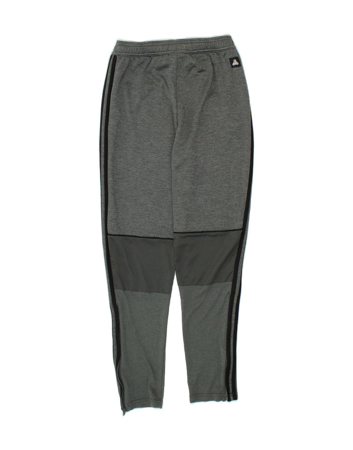 ADIDAS Girls Tracksuit Trousers 13-14 Years Grey Flecked Polyester Vintage Adidas and Second-Hand Adidas from Messina Hembry 